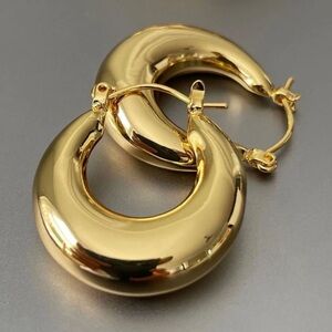 Elegant Gold Hoop Earrings